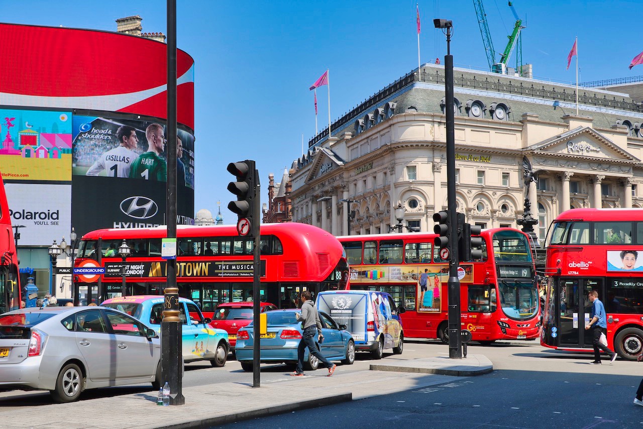Picadilly Circus Buses